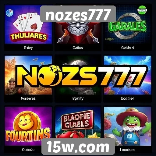 Análise da variedade de jogos disponíveis no nozes777