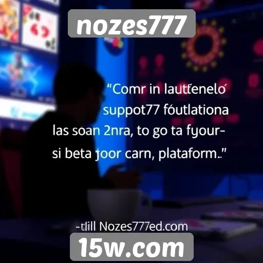 Percepção dos usuários sobre o suporte ao cliente nozes777